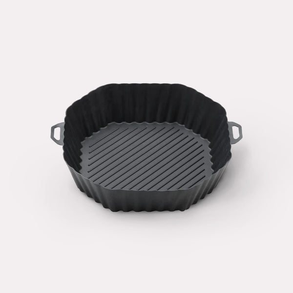 Silikoneform til Airfryer - Sort, Non-stick, Ideel til Sund Madlavning