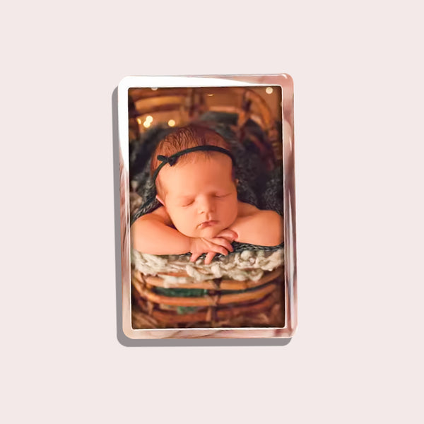 Design Magnetramme i Moderne Design - Sølv og Brun, Perfekt til Fotografier