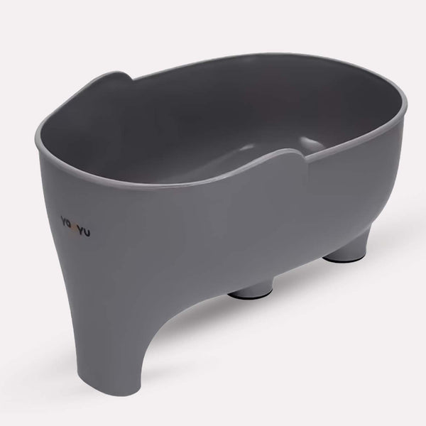 Skyllebeholder til køkkenvask - Pladsbesparende Grå Plast, Moderne Design