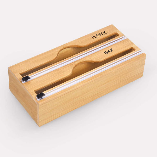 Holder til Køkkenruller i Bambus - 3-i-1, Lys Brun, Holdbart Materiale