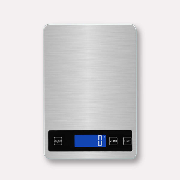 Præcisionsmåling Bagevægt med LCD, Moderne Sølv og Sort Design [Metal/Plastik]