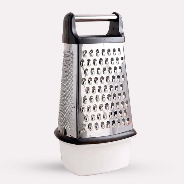 Skridsikkert Rivejern - Rustfrit Stål med Opsamler og Flere Riveflader