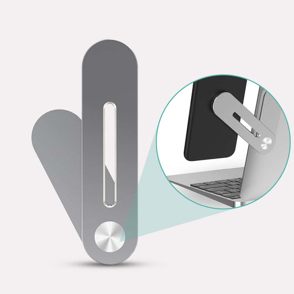 Mobilholder til Bærbar med Justerbar Arm i Sølv - Optimeret Multitasking