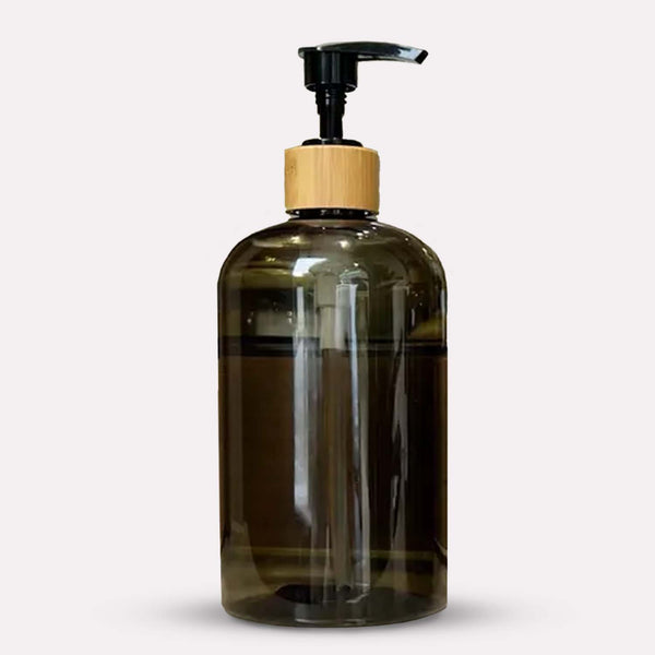 Design Sæbedispenser i Røgfarvet Glas - Moderne Stil og Funktionalitet [500ml]