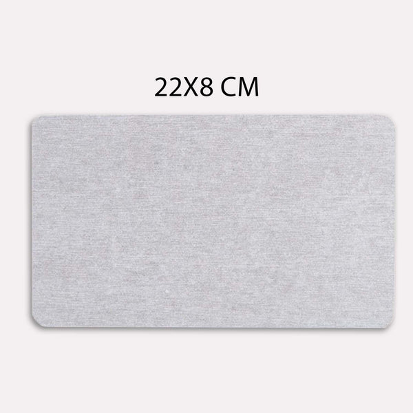 Vandabsorberende Stenmåtte i Lys Grå - Kompakt, Hurtigttørrende og Stilren