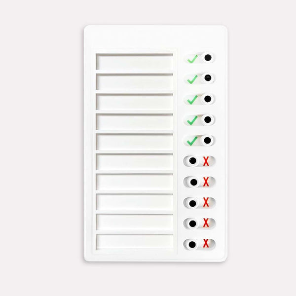 Design Visuel To-Do Liste til Børn - Grøn og Rød, Høj Kvalitet, Pædagogik