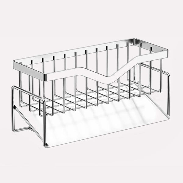 Svampeholder i Rustfrit Stål med Magnetisk Funktion til Køkkenvask