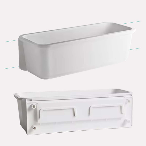 Design Køkkenopbevaringsmodul - Hvid Plast, Væghængt, Robust Konstruktion