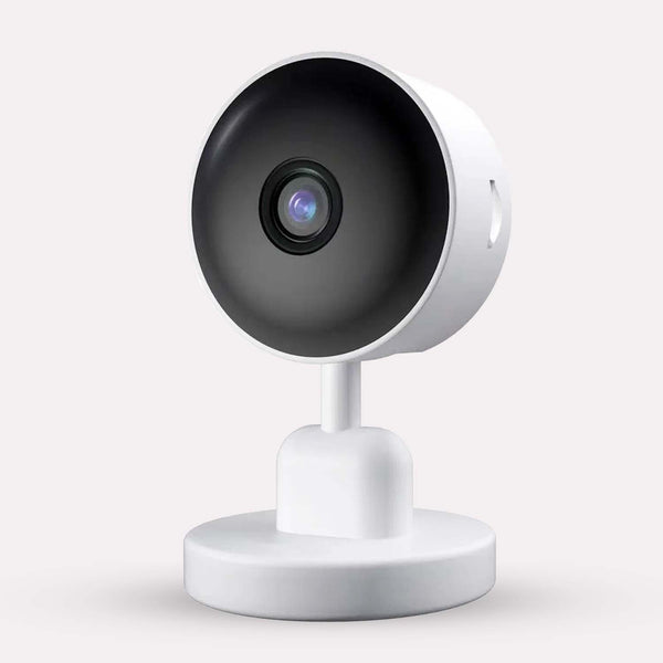 Overvågningskamera til Indendørs Brug - Hvid & Sort, Plastik, Moderne Design