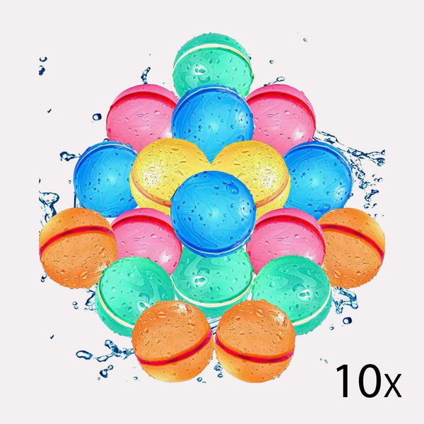 Selvlukkende Vandballoner - Lyserød, Grøn, Hurtigfyldende, Genanvendelig, Plastik