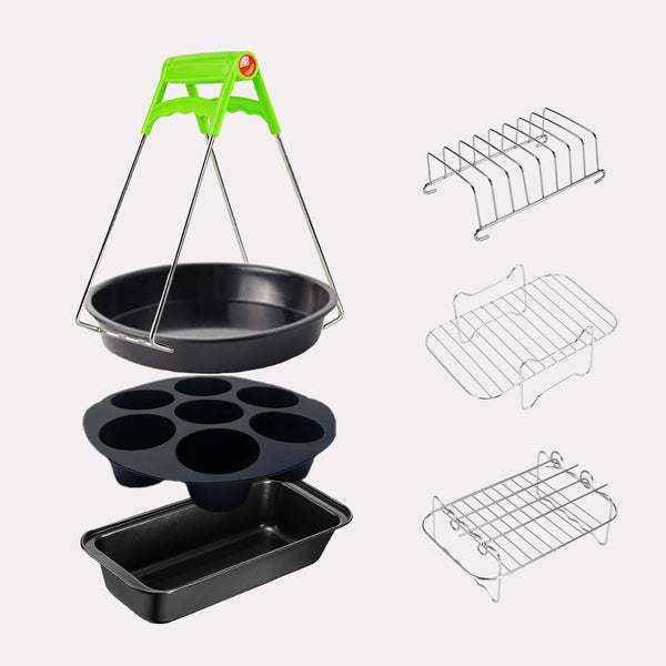 Luftcirkulation Non-stick Airfryer Tilbehør - Sort Mat Moderne Design