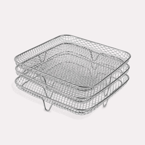 Madlavningseffektivitet Tre-lags Rist i Rustfrit Stål - Sølv for Luftcirkulation