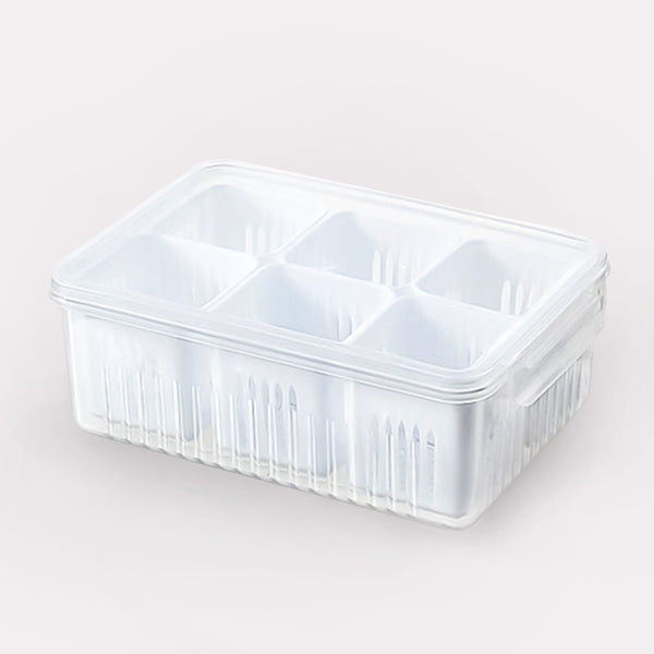 Køleskabskasse med Låg - Gennemsigtigt Design og Slidstærk Plastik til Optimal Opbevaring