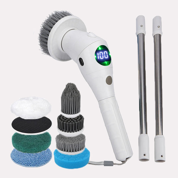 Design Ergonomisk Rengøring Børste - Brun, Elektrisk, Plastisk/Metal