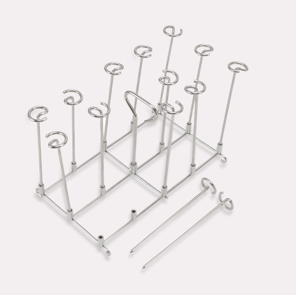 Spydstativ til Jævn Madlavning - Sølv, Rustfrit Stål til Airfryer