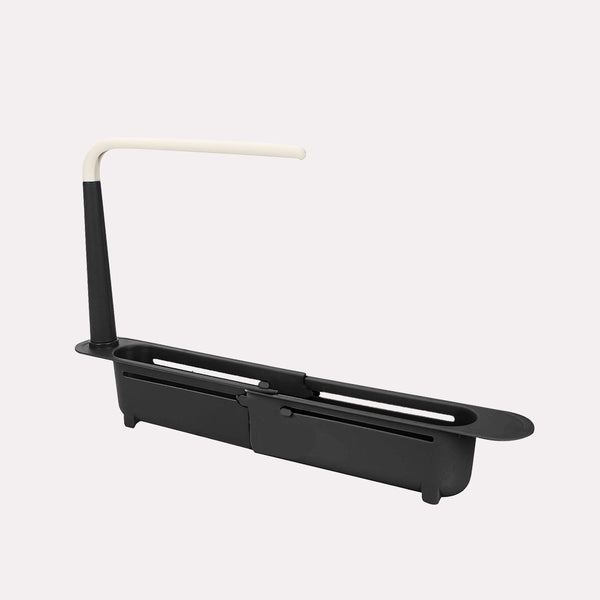 Plastdesign Teleskopisk Stativ - Sort/Hvid, Justerbar Køkken- og Badeværelsesopbevaring