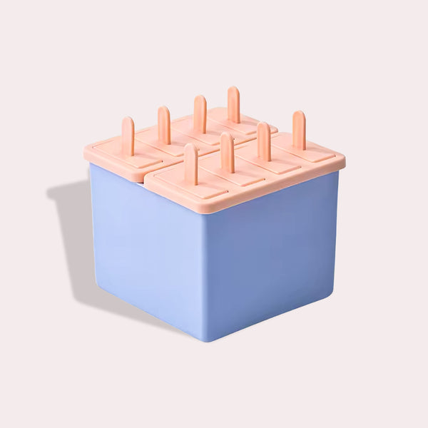 Designispindeform med Moderne Touch - Blå og Rosa, Robust Plastik - 6 Rum