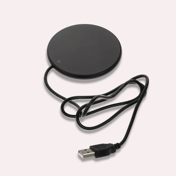 Designet USB kopvarmer - Sort, Plast, Moderne Look til Kontor & Hjem