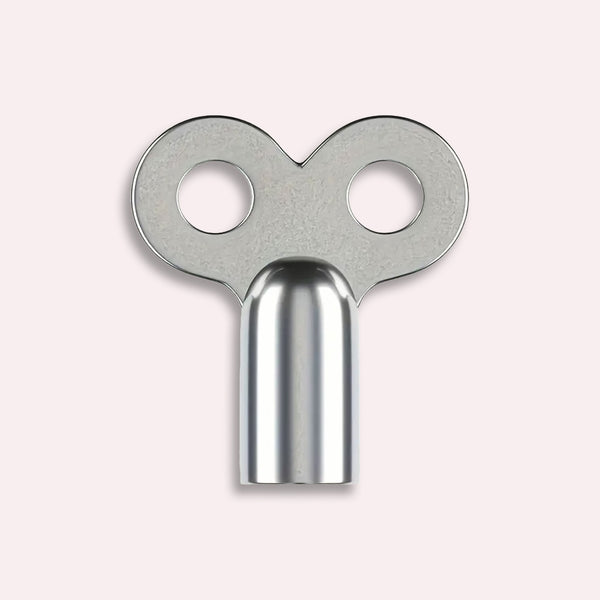 Radiatornøgle i Rustfrit Stål - Universal, Nem Brug, Holdbar, Elegant Sølv Finish