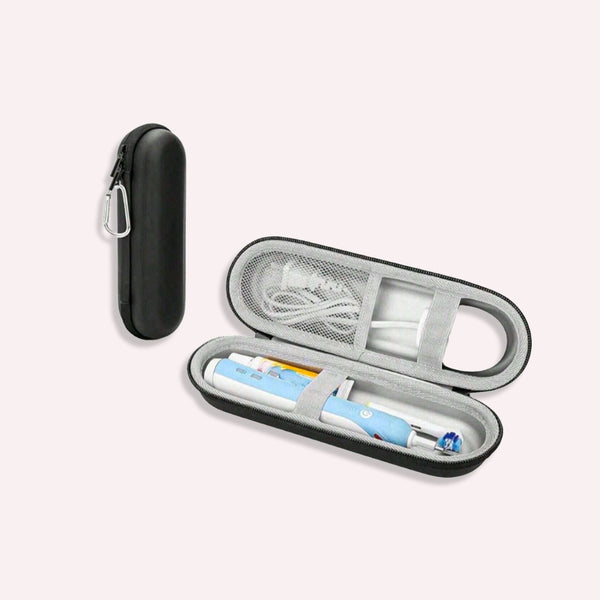 Tandbørsteetui Sort-Grå - Robust EVA & Mesh, Rejsevenlig Opbevaring Du Kan Stole På